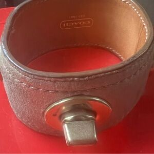 Coach Tan Leather Cuff
